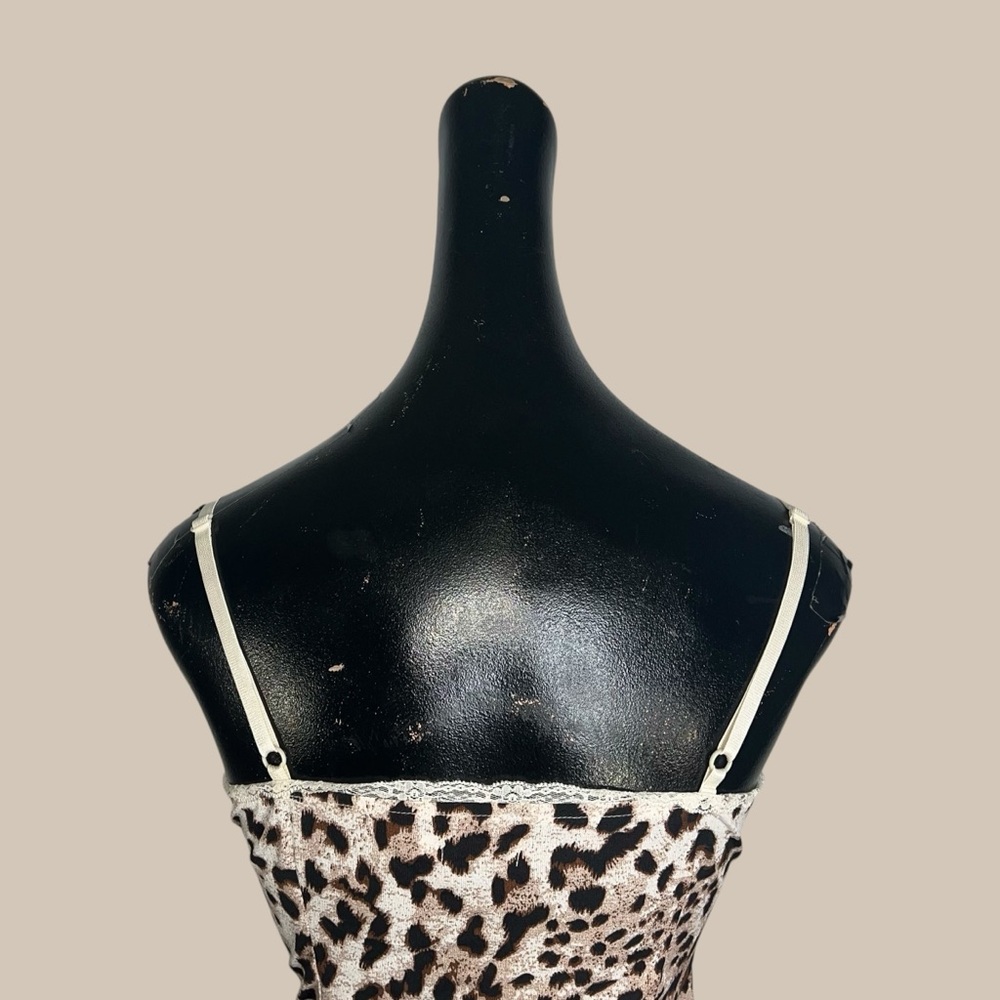 NWT E&I The Label Leopard Print Spaghetti Strap Dress - Picture 5 of 15